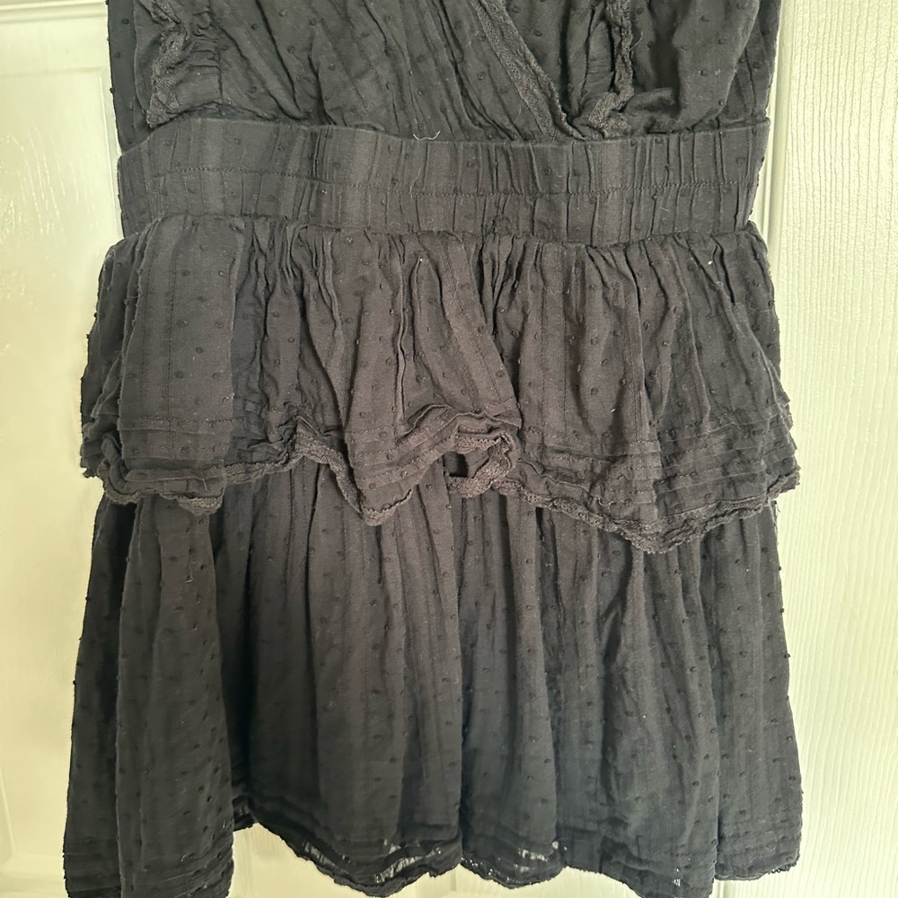 Lulu's Black Ruffled Mini Dress - Picture 2 of 4